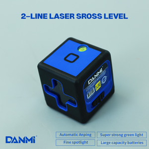 Danmi <span class=keywords><strong>Mini</strong></span> 2 Dòng Không Thấm Nước Quay Màu Xanh Lá Cây Chữ Thập Dòng 360 Độ Tự San Lấp Mặt Bằng Laser Cấp Cho Xây Dựng - Product Image 2