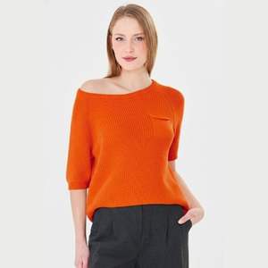 Suéter de Punto para Mujer, 100% Algodón Orgánico, Holgado, Transpirable, Suave y Cálido - Product Image 1