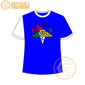 T-shirt Ordre de l'étoile de l'Est en gros Vêtements en jersey de coton T-shirt OES respirant de haute qualité Vêtements grecs pour femmes - Product Image 5