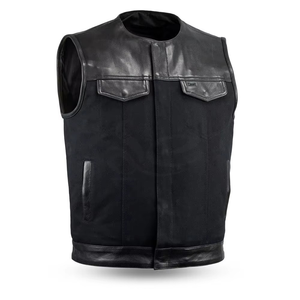 Gilet de moto de style motard en laine/polyester respirant, écologique, imperméable, de haute qualité, sur mesure, pour hommes, vente en gros - Product Image 1