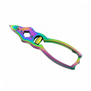 Pro Arte de uñas cortador de borde falso uñas Clippers inoxidable profesional consejos sobre arte borde cortadores de uñas falsas Clipper consejos de herramienta de la manicura - Product Image 3