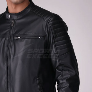Chaquetas de Cuero para Hombre, Estilo Invernal, con Patrón de Letras y Logotipo Frontal, Color y Diseño Personalizados, Bajo MOQ, Precio al por Mayor - Product Image 6