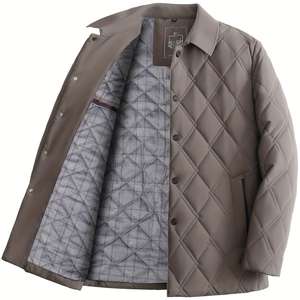 Chaqueta de algodón transpirable de gama alta para hombre, reversible, acolchada, impermeable, a prueba de viento, con soporte para otoño e invierno, nuevo estilo de béisbol de negocios - Product Image 4