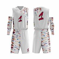 Gran oferta, diseño único, hecho a medida, kit de baloncesto deportivo profesional, camisetas de baloncesto por sublimación