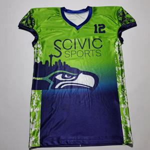 ชุดยูนิฟอร์มอเมริกันฟุตบอลสำหรับผู้ใหญ่แบบสั่งทำพิเศษ ระบายอากาศได้ดี ไซส์พลัส พร้อมดีไซน์ที่ปรับแต่งได้ และชุดเสื้อทีม - Product Image 5