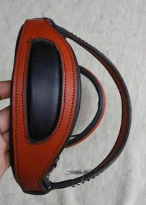 High Demand Tan London Brida ecuestre de cuero sueco Equipo de equitación de Carreras de Caballos de calidad premium con Riendas de tela... - Product Image 6