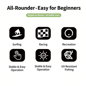 Planche à pagaie <span class=keywords><strong>gonflable</strong></span> <span class=keywords><strong>simple</strong></span>, bleu clair et blanc, 320x76x15cm, design <span class=keywords><strong>simple</strong></span>, logo personnalisé OEM, pas cher, directement de l'usine 2026fashionFactory - Product Image 6