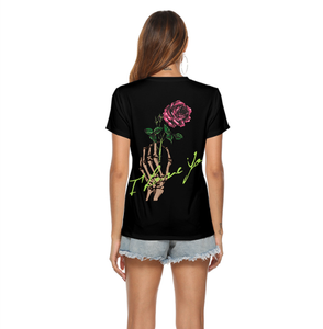 2023ขายส่งเสื้อยืดโรงงาน OEM การออกแบบที่มีคุณภาพสูงผู้หญิงที่กำหนดเองปักโลโก้เสื้อยืดสำหรับผู้หญิง - Product Image 5