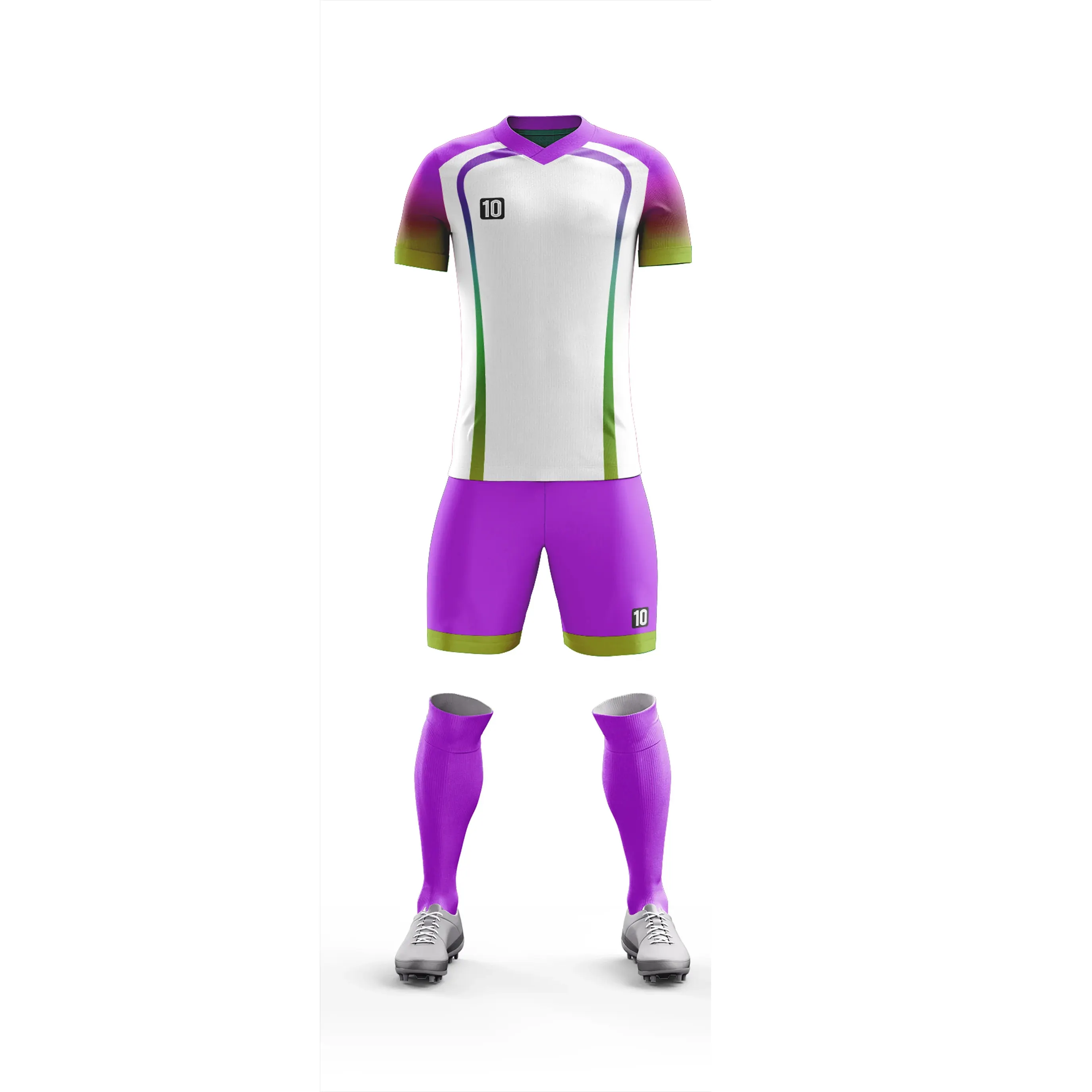 Vente en gros d'usine d'uniformes d'équipe personnalisés bon marché uniformes de football design personnalisé vêtements de football pour hommes et femmes