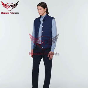 Custom OEM <b>Men's</b> Streetwear Puffer <b>Vest</b> - Wind Resistant <b>Thermal</b> Quilted Waistcoat for Casual High-Quality <b>Men's</b> Fashion - Product Image 2