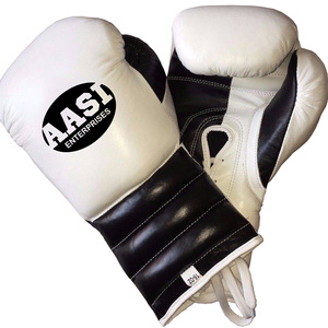 Gants de boxe de finition de qualité 18 oz Gants en fibre de cuir de vachette Fabrication de gants spéciaux - Product Image 2