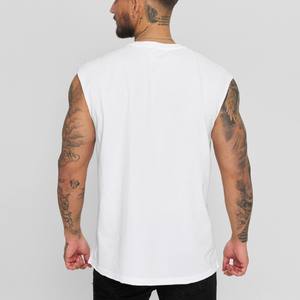 Chaleco lavado de gran tamaño para hombre recién llegado, camiseta sin mangas desgastada Vintage de algodón hecha en fábrica, camisetas de gimnasio al por mayor, novedad - Product Image 5