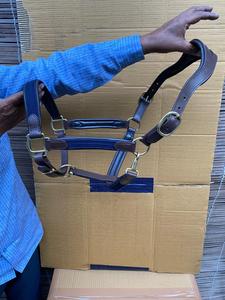 Bride de cheval en nylon anatomique avec rembourrage en cuir souple Style de selle occidentale et anglaise Matériau en PVC PP avec licou en corde - Product Image 3