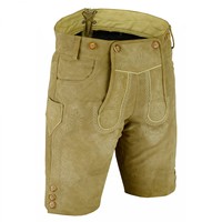 Shemax 2024 Vente Chaude De Haute Qualité Personnalisé En Gros Natation Hommes Femmes Unisexe Denim Jeans En Cuir Trachten Court Lederhosen