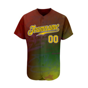 Uniforme d'équipe de baseball pour adultes manches courtes vêtements de sport confortables maillot d'uniforme de baseball avec conception et taille personnalisées - Product Image 3