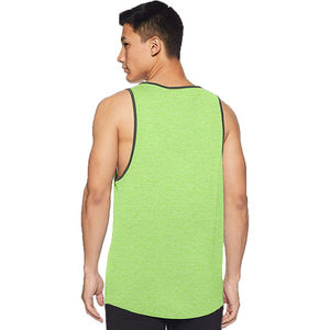 Débardeur en polyester pour homme, coupe athlétique avec côtés profondément coupés, tissu extensible léger, parfait pour la musculation, débardeur de sport pour homme - Product Image 2