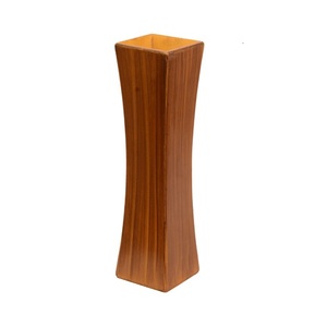 Jarrón de flores de madera de mango de diseño elegante con pulido brillante para el hogar y el hotel jarrón de plantas de lujo para restaurante y hotel - Product Image 1