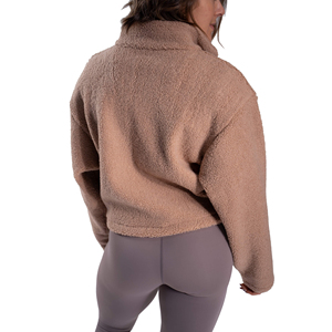 <b>Spark</b> Clothing Women's Fleece Sherpa <b>Jacket</b> Waterproof Windproof Stand Collar Zipper Full Sleeve Solid Color Regular Length - Product Image 3