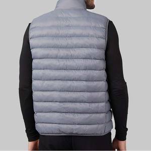 Chaleco Acolchado de Lona sin Mangas para Hombre, Ropa Exterior Informal de Invierno, Bolsillos, Logotipo Personalizado, Relleno de Poliéster de Alta Calidad, Impermeable - Product Image 2