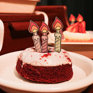 Décoration de gâteau en acrylique translucide personnalisée, logo personnalisé, plastique durable, décoration de fête, vente en gros - Product Image 2