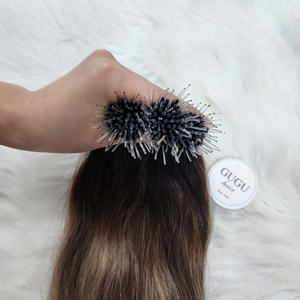 Extensiones de Cabello Humano Virgen Vietnamita con Punta Nano, Ondulado Natural, Color con Mechas, Paquete de 100 Gramos - Product Image 1