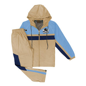 Coupe-vent d'hiver 2 pièces imperméable et respirant personnalisé pour hommes avec col montant en polyester et tissu en toile - Product Image 1