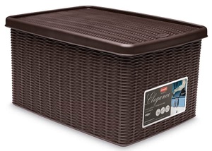 Contenedor Multiusos Elegance - L. 15 - Cm. 29x39x21 H Color Moka - Product Image 1