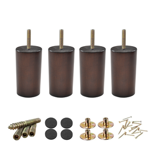 Patas de Sofá de Madera Maciza, Cortas y Cónicas, Patas de Repuesto para Muebles, Patas de Madera para Gabinetes, Mesas y Camas, OEM, Personalizadas, Venta al Por Mayor - Product Image 5