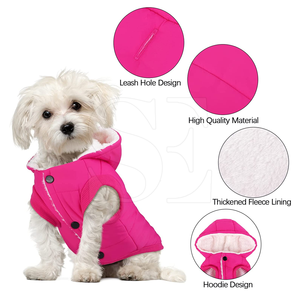 2025 nouveau hiver en gros coton Polyester chien à capuche personnalisé vêtements pour animaux de compagnie blanc chien à capuche de haute qualité - Product Image 3