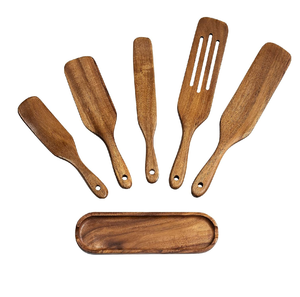 Spurtle de pan de masa fermentada de madera de acacia 100% Spurtle de madera natural para hornear Spurtle de masa fermentada al mejor precio - Product Image 4