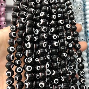Wholesale Price Colorful Quality Round <b>Jewelry</b> Evil Eyes 6mm 8mm 10mm Bulk Bags Factory Price <b>for</b> Necklace/bracelet <b>Making</b> - Product Image 4