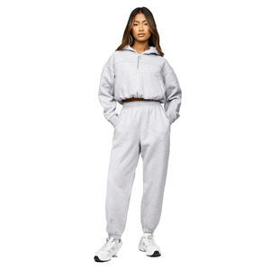 Create Your Own Clothing Brand Custom Logo Jogger Gym Crop Top Oversize Hoodie Sweatshirt Two <b>Piece</b> <b>Women</b> <b>2</b> <b>Piece</b> Tracksuits <b>Set</b> - Product Image 1