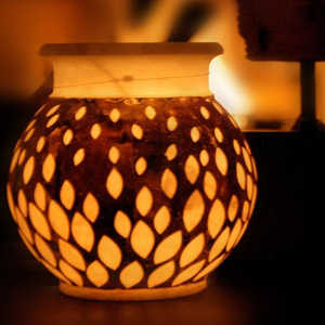 Fer Degchi Doop Stand & Photophore Bougeoir pour la Décoration Intérieure Filet Style Or indien rustique bougie Support En Acier Inoxydable - Product Image 2