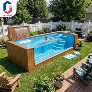 Piscina de Contenedor Marítimo de 40 Pies, Estructura de Fibra de Vidrio Personalizada, Equipo Completo, Piscina Comercial - Product Image 6