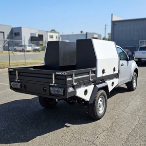 Camión de aluminio Ute Canopy Bandeja de aluminio Ute Caja de herramientas para Ute Truck 4x4 Canopy Coating Blanco y negro - Product Image 4