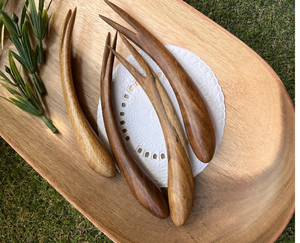 Fourchette en bois au design unique de différentes formes et tailles utilisées dans les articles de cuisine, les hôtels et les produits de Offre Spéciale - Product Image 5