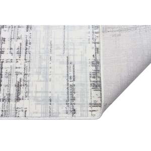 Tapis moderne gris Netline CN018 Depot, 100% acrylique, anti-peluches, facile à nettoyer, durable, 80x150cm, kg pour chambre à coucher, bureau, enfants - Maison - Product Image 2