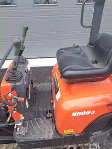 Mini-excavatrice Kubota K008-3 en gros, moteur diesel, mini-excavatrice à chenilles d'occasion, prix bas, machine fiable à vendre - Product Image 5