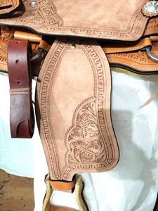 Silla de Montar Occidental de Cuero Marrón de Primera Calidad, Hecha a Mano, para Equitación y Carreras de Caballos, a un Precio Accesible - Product Image 6