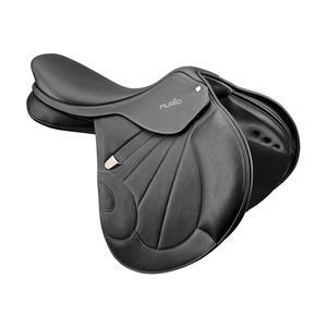 Selle de dressage anglais de haute qualité en cuir noir selle d'endurance de cheval occidental produits de course de chevaux anglais d'Inde - Product Image 1