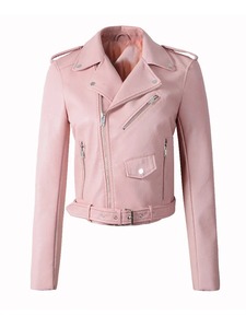 2025 nueva chaqueta de bombardero de cuero de imitación Vintage para mujer, chaqueta de moda de estilo superior para mujer, nuevo estilo - Product Image 6