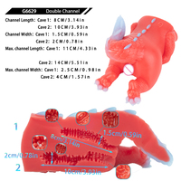 G6629 Red Dragon Fantasy Männlicher Silikon-Handmasturbator mit Internen Texturen für Verbesserte Empfindungen