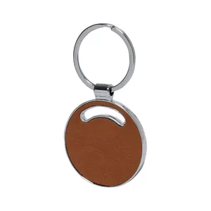 Behok Eco-Friendly Recycled <b>Leather</b> Car <b>Keychain</b> Promotional Gadgets & Carabiners - Product Image 3