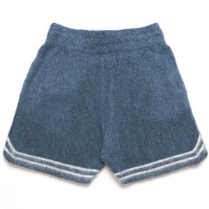 OEM <b>mens</b> fluffy mohair shorts wholesale luxury <b>lounge</b> wear warm knit bulk order Wholesale <b>men</b> mohair wool shorts - Product Image 2
