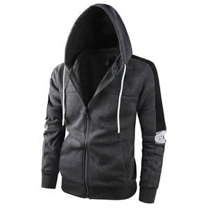 Sweat à capuche épais et surdimensionné pour hommes, 100% coton, grande taille, avec fermeture éclair de 450 g/m² - Product Image 1