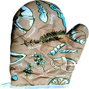 Meita Home Gant de four à chaud fabricant de gants de four à carreaux imprimés 2 pièces gant de four en silicone antidérapant coton 500F mitaines de four résistantes à la chaleur - Product Image 1