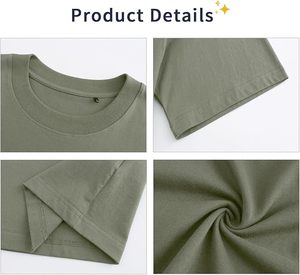 Fabricación y camisetas blancas ligeras para hombres con logotipo privado 100% algodón Loose Fit O-cuello Impresión digital Sin revisión - Product Image 2