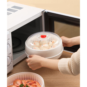 Vaporera Eléctrica de Gran Capacidad COOKER KING, Calentador de Alimentos por Microondas, Electrodoméstico de Cocina con Carcasa de Plástico - Product Image 1