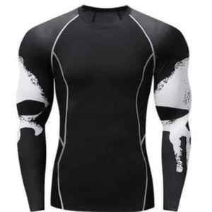 Rashguard Jiu-Jitsu personalizado unisex con mangas largas de alta calidad Impresión de logotipo personalizado Rashguard - Product Image 1