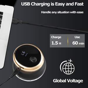 Kit de coupe de cheveux sans fil professionnel pour hommes, tondeuse à cheveux circulaire automatique, écran LED, lame en acier inoxydable, tondeuse à cheveux - Product Image 5